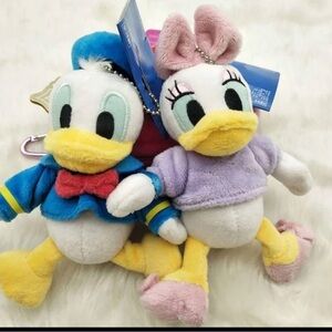 Tokyo Disney Resort Donald Duck and Daisy Duck plush Keychains